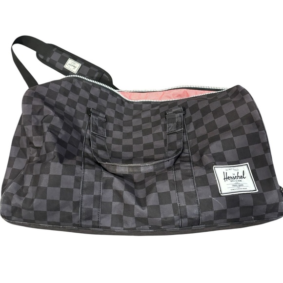 Herschel Supply Co. Novel Duffle Bag In A Black Checkerboard Pattern - Picture 3 of 3